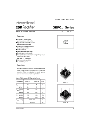 Datasheet GBPC3512A производства IRF